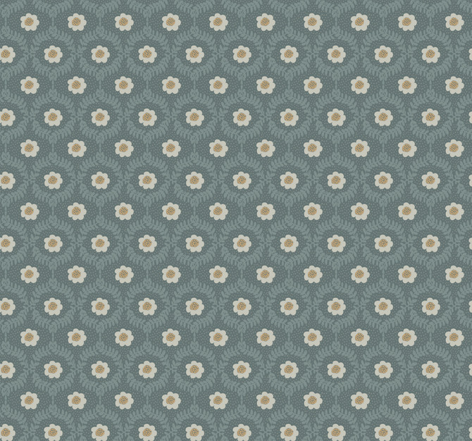 Emma Slate Wallpaper by Rifle Paper Co. Rifle Paper Co. 3rd Edition Covers about 60.8 square feet 27-in by 27-ft long roll Unpasted 25.25 - Fabric Carolina -