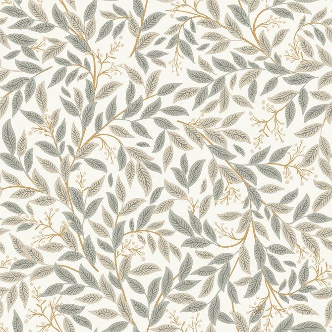 Willowberry Linen Wallpaper by Rifle Paper Co. Rifle Paper Co. 3rd Edition Covers about 56.4 square feet 20.5-in by 33-ft long roll Unpasted 20.5 - Fabric Carolina -
