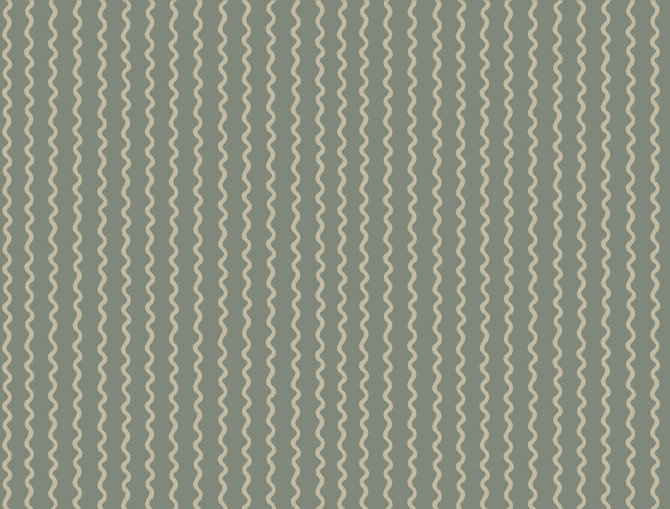 Rickrack Moss Wallpaper by Rifle Paper Co. Rifle Paper Co. 3rd Edition Covers about 60.8 square feet 27-in by 27-ft long roll Unpasted 20.5 - Fabric Carolina -