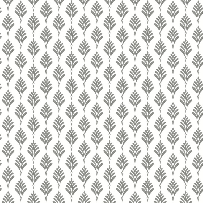 French Scallop Grey Wallpaper by York Wallcoverings Water's Edge Resource Library Covers about 56.4 square feet 20.5-in by 33-ft long roll Prepasted 20.5 - Fabric Carolina -
