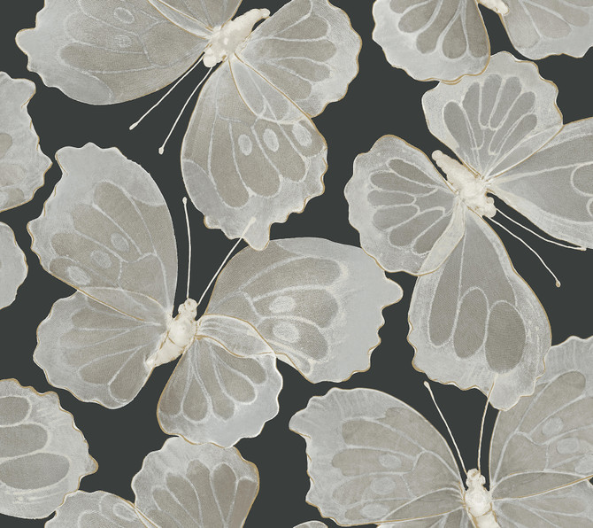 Monarch Onyx Peel & Stick Wallpaper by York Wallcoverings Aviva Stanoff Covers about 45 square feet 27-in by 20-ft long roll Peel & Stick 24 - Fabric Carolina -