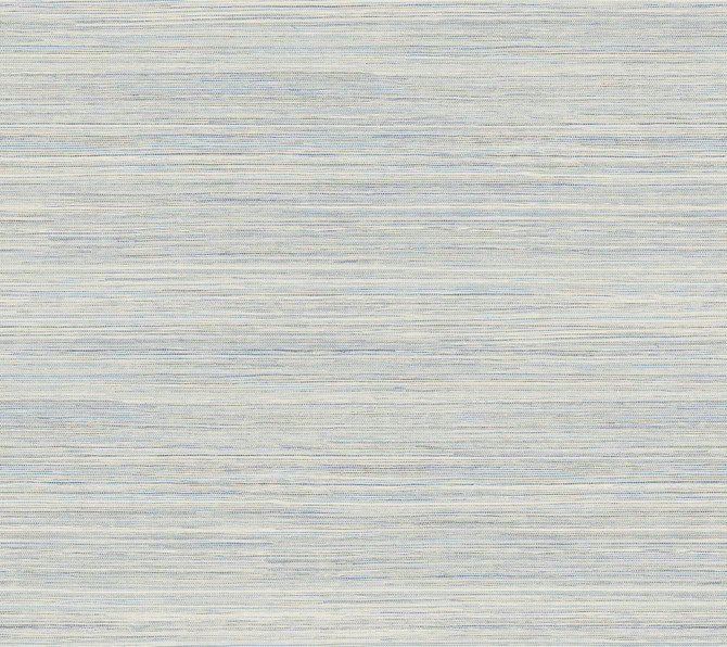 Cattail Weave Blue Peel & Stick Wallpaper by York Wallcoverings Grasscloth, Wood & Stone Covers about 45 square feet 27-in by 20-ft long roll Peel & Stick 24 - Fabric Carolina -