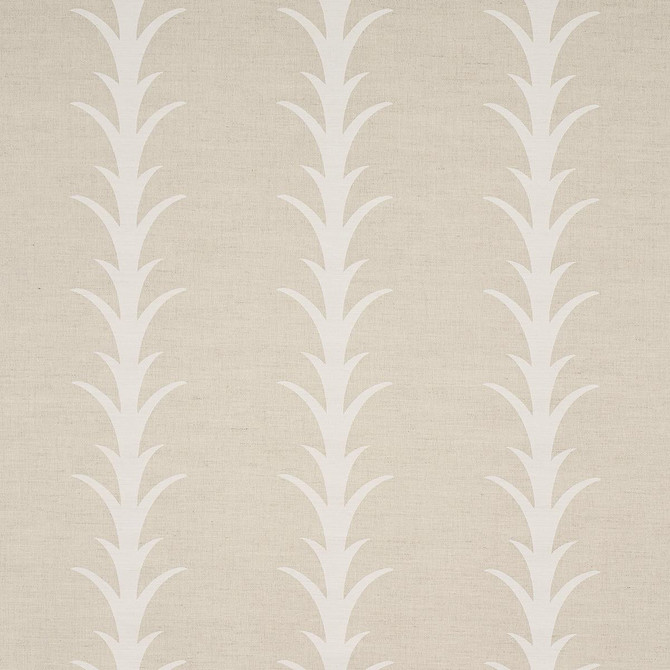 Acanthus Stripe Natural 177636 by Schumacher Fabric Moon River 10.75" - Fabric Carolina -