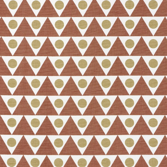 Pennant Terracotta 182222 by Schumacher Fabric Studio Bon 2.25" - Fabric Carolina -