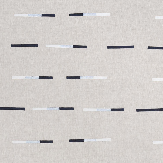 Overlapping Dashes Navy 74031 by Schumacher Fabric Caroline Z Hurley 54.0" - Fabric Carolina -
