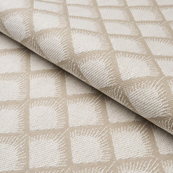 Maize Ivory 84500 by Schumacher Fabric Neisha Crosland 3.5" - Fabric Carolina -