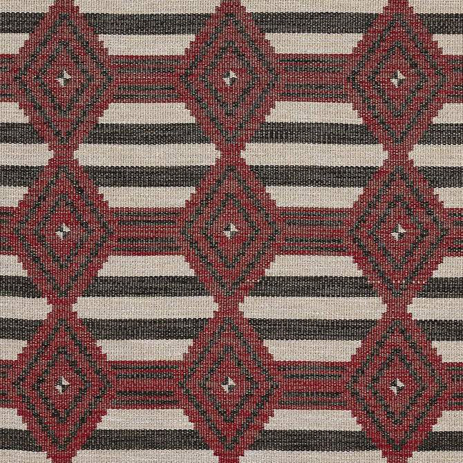 Manta Performance Red & Black 77444 by Schumacher Fabric Open Sky 9.5" - Fabric Carolina -