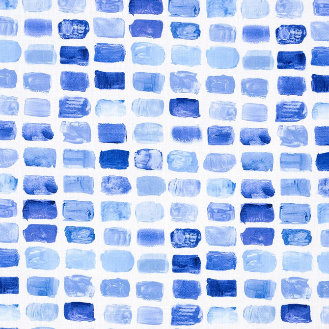 Palette Indoor/Outdoor Lapis 180780 by Schumacher Fabric Mary Mcdonald 6.5" - Fabric Carolina -