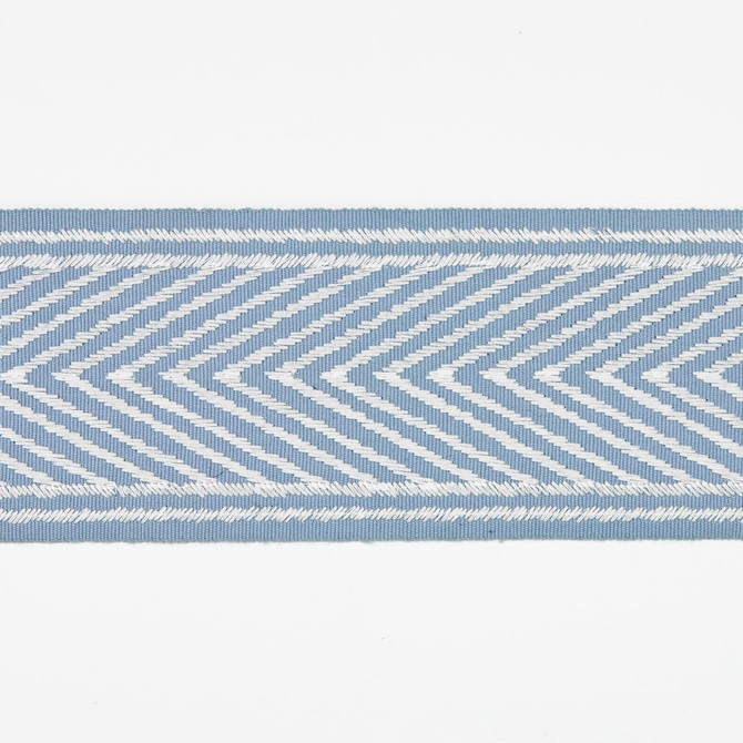 Nicholson Tape Sky 69966 by Schumacher Trim Full Bloom 2.75" - Fabric Carolina -