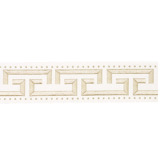 Margo Fret Ivory 84584 by Schumacher Trim Paloma Contreras Trims 3.0" - Fabric Carolina -