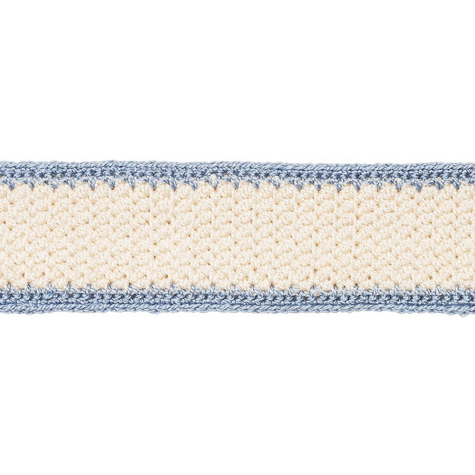 Sylvia Crochet Tape Cornflower 82672 by Schumacher Trim New Old-Fashioned - Fabric Carolina -