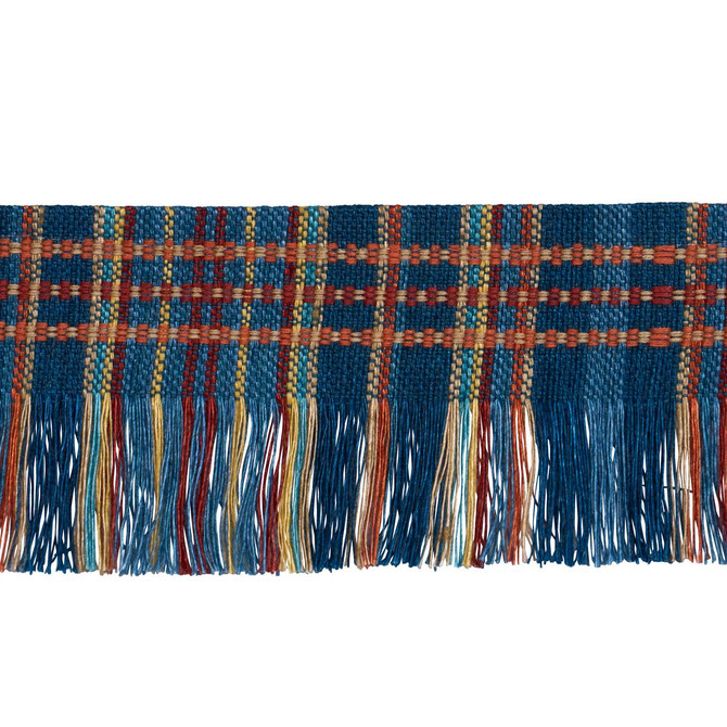Joss Indigo 84740 by Schumacher Trim Ashbury 2.0" - Fabric Carolina -