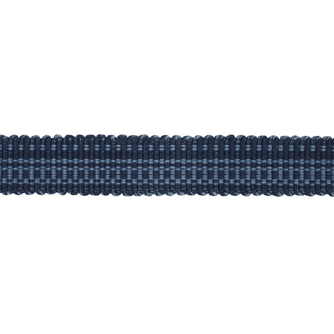 Cotton Stri Tape Narrow Indigo 83950 by Schumacher Trim Patterson Flynn - Fabric Carolina -