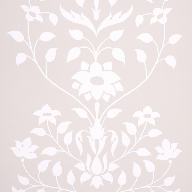 Jaipur Mughal Flower Neutral 5014462 by Schumacher Wallpaper Marie-Anne Oudejans 27.0" - Fabric Carolina -