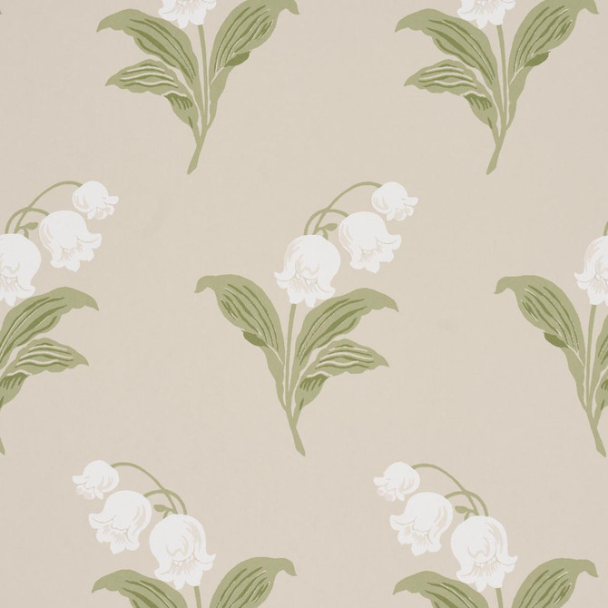 Lily Of The Valley Spring 5016281 by Schumacher Wallpaper Craft Revival 9.0" - Fabric Carolina -