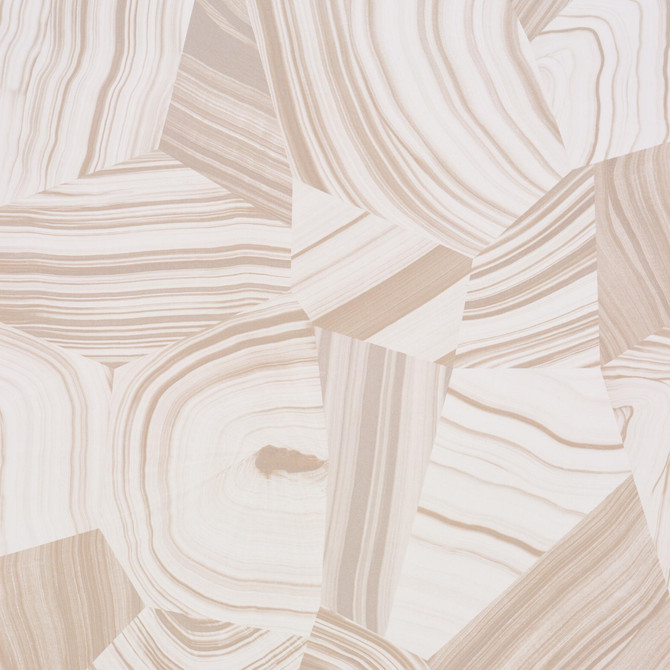 Agate Slice Light Neutral 5013892 by Schumacher Wallpaper Miles Redd 27.0" - Fabric Carolina -