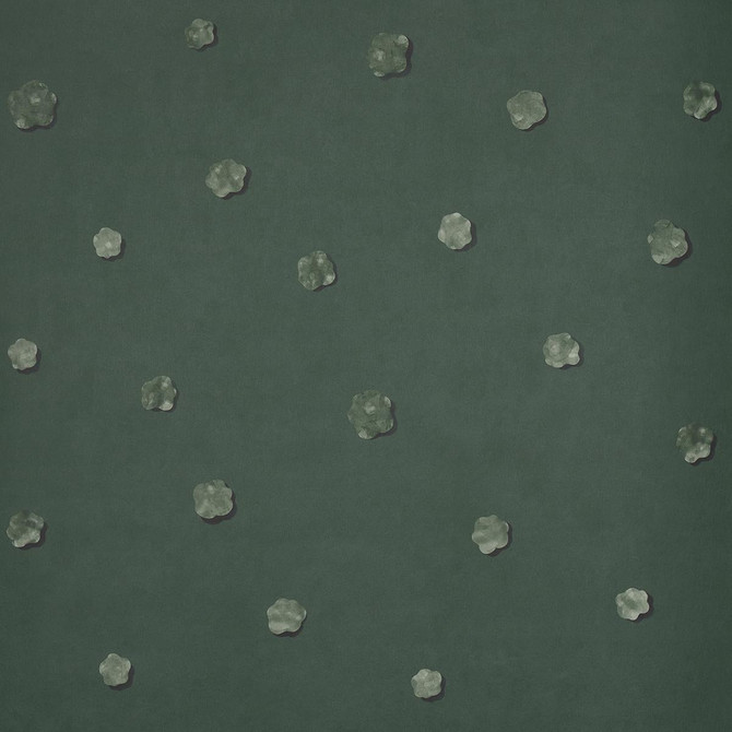 Heavenly Bodies Deep Green 5015272 by Schumacher Wallpaper Backdrop 27.0" - Fabric Carolina -