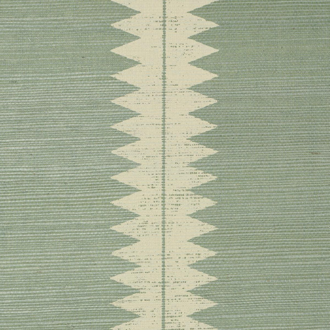Bristle Stripe Sisal Seaglass 5016742 by Schumacher Wallpaper Textured & Woven Wallcoverings 17.0" - Fabric Carolina -