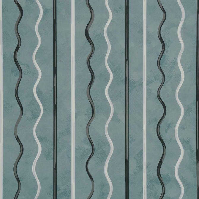 Affogato Blue Gray 5015570 by Schumacher Wallpaper Backdrop 27.0" - Fabric Carolina -