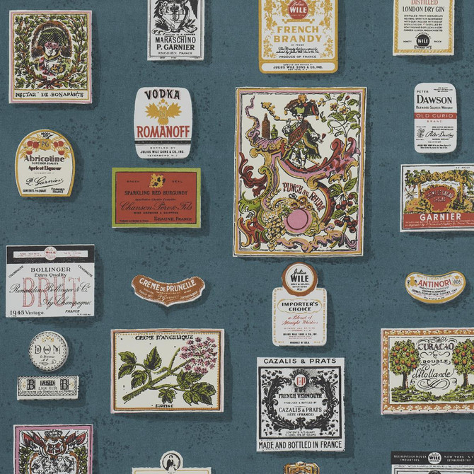 Salud Grotto Blue 5015600 by Schumacher Wallpaper Backdrop 54.0" - Fabric Carolina -