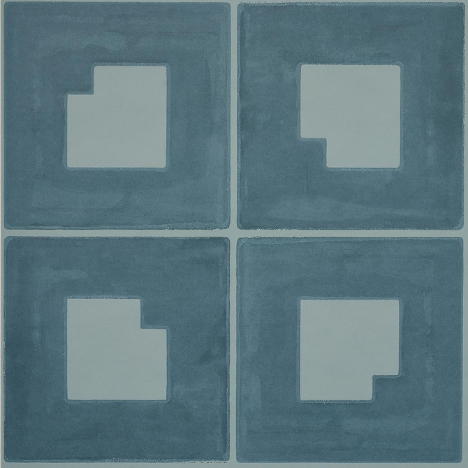 Palindrome Teal 5015292 by Schumacher Wallpaper Backdrop 54.0" - Fabric Carolina -