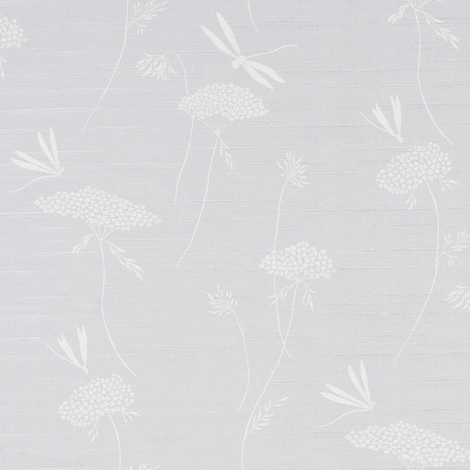 La Libellule Silk Moonstone 5015190 by Schumacher Wallpaper Textured Wallcoverings & Printed Grasscloths 11.88" - Fabric Carolina -