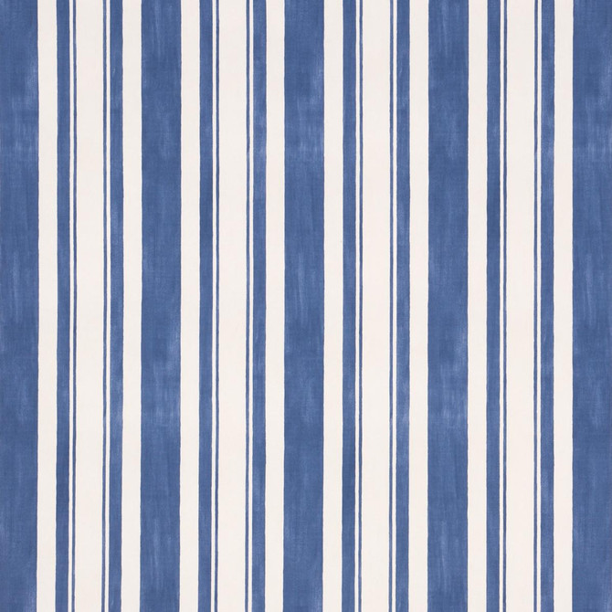 Villa Stripe Navy 5009925 by Schumacher Wallpaper Miles Redd 7.75" - Fabric Carolina -