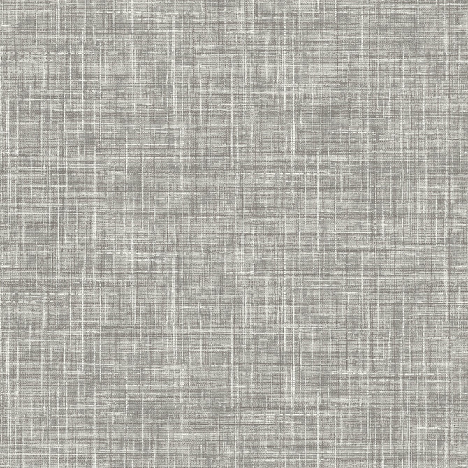 Emerson Grey Linen Wallpaper by Advantage Curio Covers about 56.4 square feet 20.5-in by 33-ft long roll Unpasted 0 - Fabric Carolina -