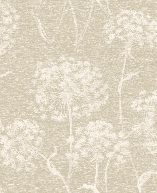 Carolyn Bone Dandelion Wallpaper by Advantage Nature Covers about 56.4 square feet 20.5-in by 33-ft long roll Unpasted 12.6 - Fabric Carolina -