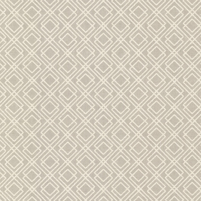 Lattice Grey Milly Wallpaper by Brewster Kitchen, Bed, & Bath IV Covers about 56.4 square feet 20.5-in by 33-ft long roll Unpasted 20.8 - Fabric Carolina -