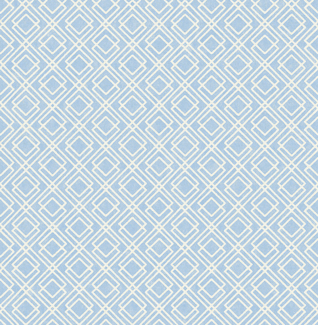 Napa Blue Geometric Wallpaper by Chesapeake The Vineyard Covers about 56.4 square feet 20.5-in by 33-ft long roll Prepasted 20.9 - Fabric Carolina -