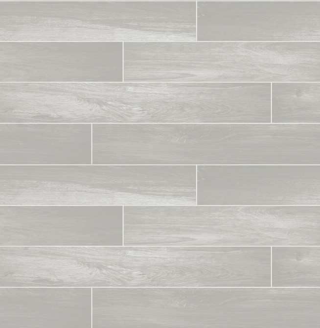 Nika Grey Sleek Wood Wallpaper by Brewster Techniques & Finishes III Covers about 56.4 square feet 20.5-in by 33-ft long roll Unpasted 20.9 - Fabric Carolina -