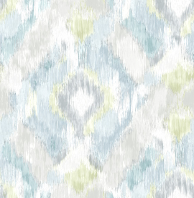 Aqua Mirage Wallpaper by A-Street Prints Signature by Sarah Richardson Covers about 56.4 square feet 20.5-in by 33-ft long roll Unpasted 20.9 - Fabric Carolina -
