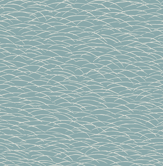 Hono Blue Abstract Wave Wallpaper by A-Street Prints Conran's Plain Simple Useful Covers about 56.4 square feet 20.5-in by 33-ft long roll Unpasted 20.9 - Fabric Carolina -