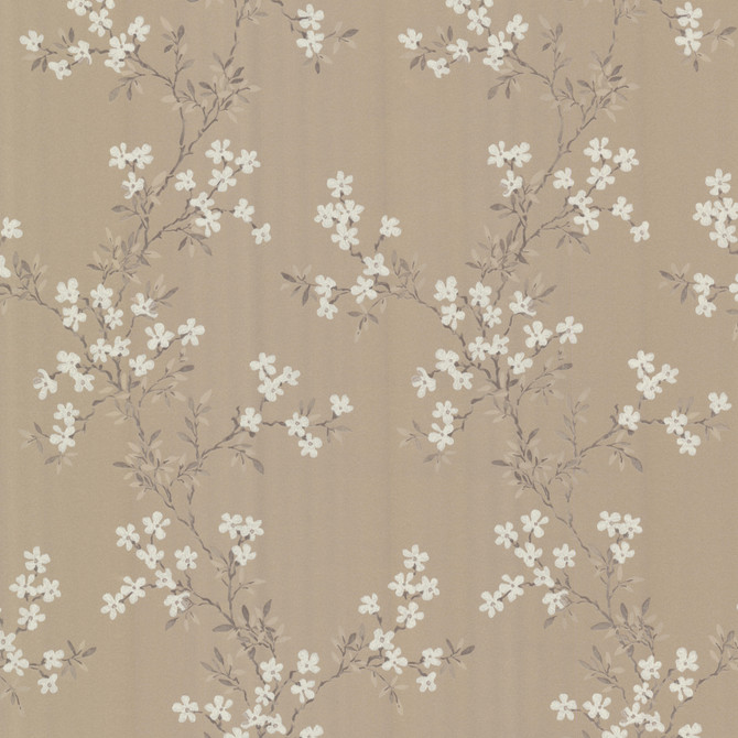 Altha Brown Jasmine Trail Wallpaper by Beacon House Claremont Covers about 56.4 square feet 20.5-in by 33-ft long roll Unpasted 21 - Fabric Carolina -