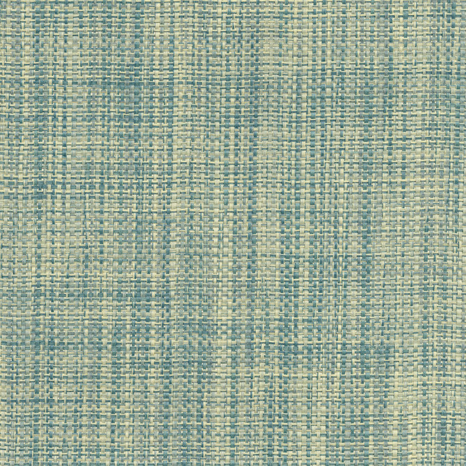 Rizal Teal Raffia Grasscloth Wallpaper by Kenneth James Canton Road Covers about 72 square feet 36-in by 24-ft long roll Unpasted 0 - Fabric Carolina -