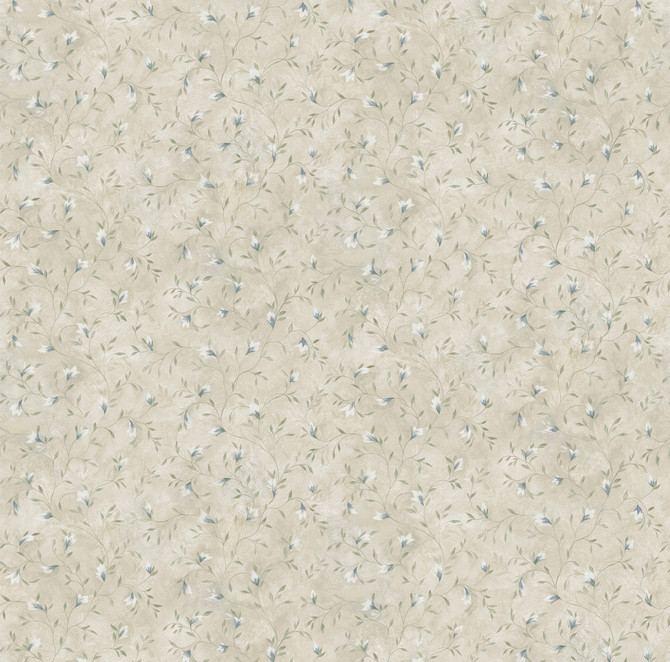 Folk Navy Trail Wallpaper by Chesapeake The Cottage Covers about 56.4 square feet 20.5-in by 33-ft long roll Prepasted 20.5 - Fabric Carolina -
