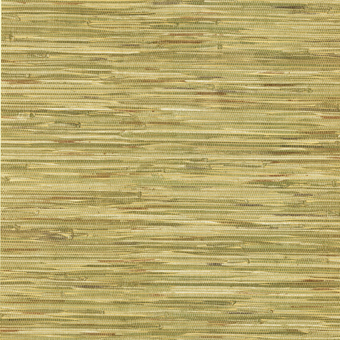 Lepeka Green Grasscloth Wallpaper by Brewster Textures, Techniques & Finishes Covers about 56.4 square feet 20.5-in by 33-ft long roll Prepasted 21 - Fabric Carolina -