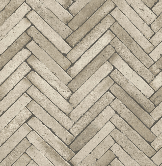 Arrow Neutral Diagonal Slate Wallpaper by Brewster Techniques & Finishes III Covers about 56.4 square feet 20.5-in by 33-ft long roll Unpasted 20.9 - Fabric Carolina -