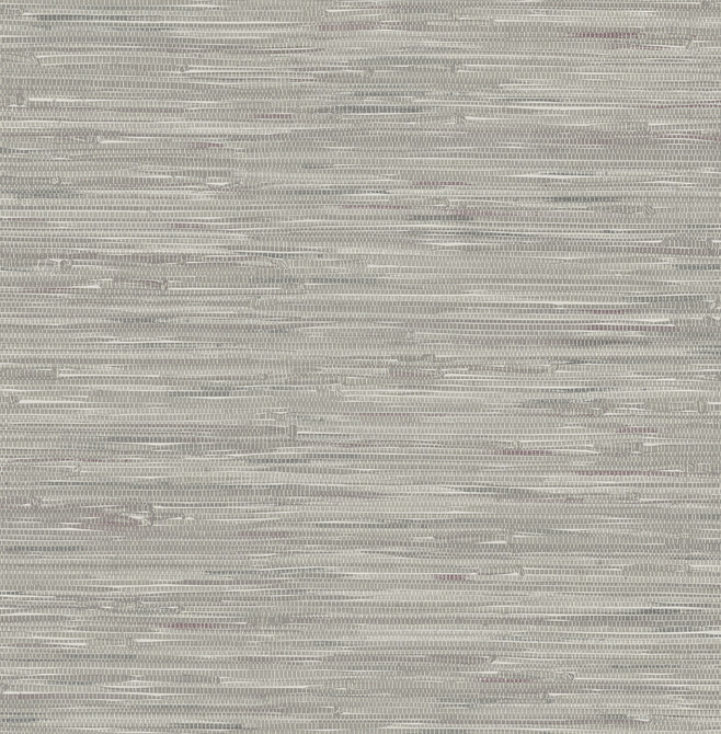 Maytal Grey Faux Grasscloth Wallpaper by Brewster Techniques & Finishes III Covers about 56.4 square feet 20.5-in by 33-ft long roll Unpasted 10.4 - Fabric Carolina -