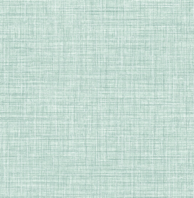 Tuckernuck Teal Linen Wallpaper by Brewster Techniques & Finishes III Covers about 56.4 square feet 20.5-in by 33-ft long roll Unpasted 0 - Fabric Carolina -