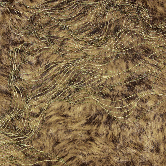Abruzzo Brown Wolf Wave Wallpaper by Brewster Selvaggia Covers about 57.8 square feet 21-in by 33-ft long roll Unpasted 25 - Fabric Carolina -
