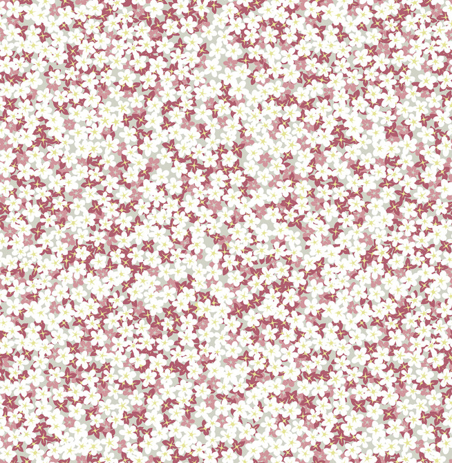 Giverny Pink Miniature Floral Wallpaper by A-Street Prints Perennial Covers about 56.4 square feet 20.5-in by 33-ft long roll Unpasted 20.9 - Fabric Carolina -