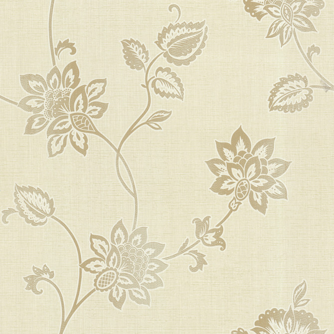 Gemini Beige Jacobean Trail Wallpaper by Beacon House Olympia Covers about 56.4 square feet 20.5-in by 33-ft long roll Unpasted 20.9 - Fabric Carolina -