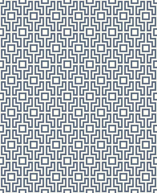 Boxwood Blue Geometric Wallpaper by A-Street Prints Habitat Covers about 56.4 square feet 20.5-in by 33-ft long roll Unpasted 4.2 - Fabric Carolina -