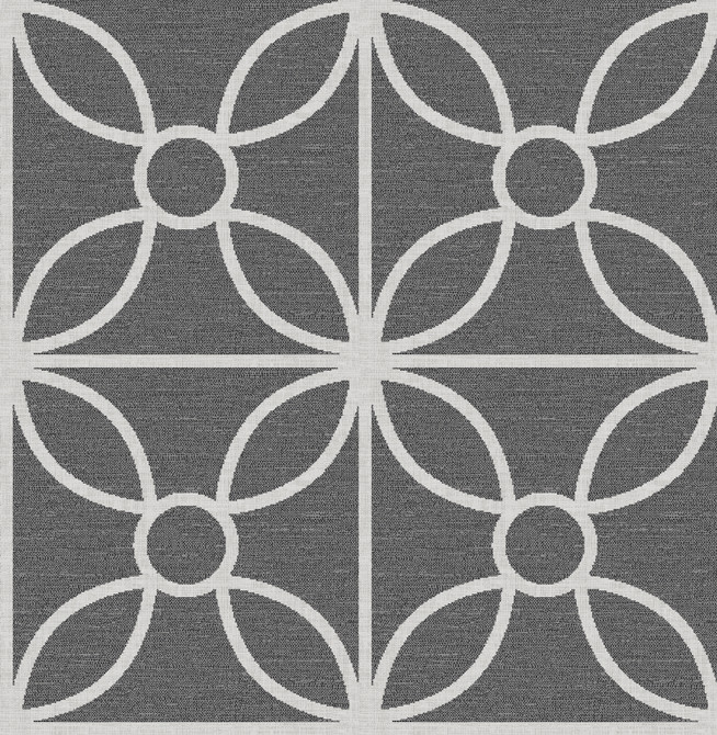 Savvy Black Geometric Wallpaper by A-Street Prints Eclipse Covers about 56.4 square feet 20.5-in by 33-ft long roll Unpasted 10.4 - Fabric Carolina -