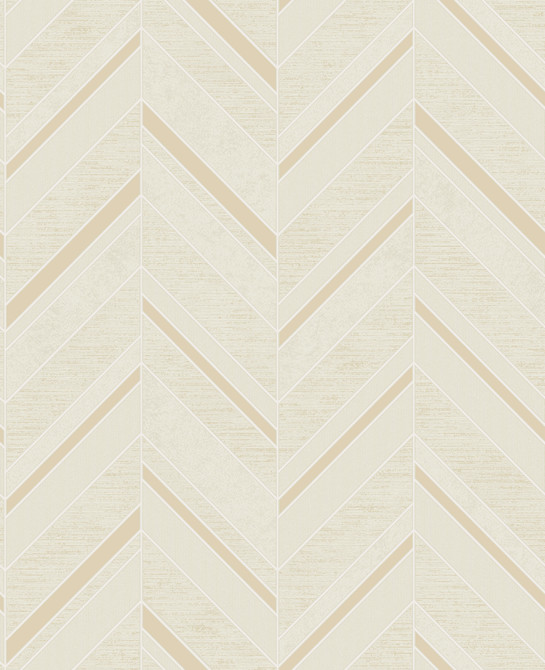 Punta Mita Cream Chevron Wallpaper by Advantage Deluxe Covers about 56.4 square feet 20.5-in by 33-ft long roll Unpasted 25.2 - Fabric Carolina -