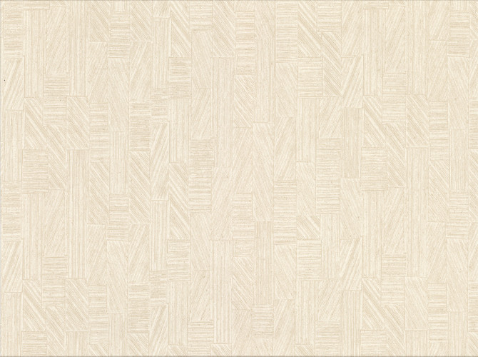 Kensho Cream Parquet Wood Wallpaper by Warner Cortina IV Covers about 60.8 square feet 27-in by 27-ft long roll Unpasted 0 - Fabric Carolina -