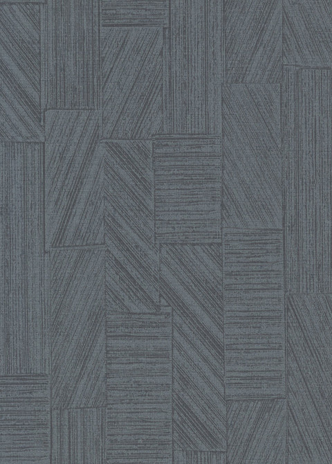Kensho Charcoal Parquet Wood Wallpaper by Warner Cortina IV Covers about 60.8 square feet 27-in by 27-ft long roll Unpasted 0 - Fabric Carolina -