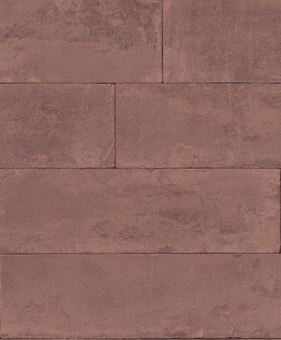 Lanier Oxblood Stone Plank Wallpaper by Advantage Beyond Textures Covers about 57.8 square feet 21-in by 33-ft long roll Unpasted 6.3 - Fabric Carolina -